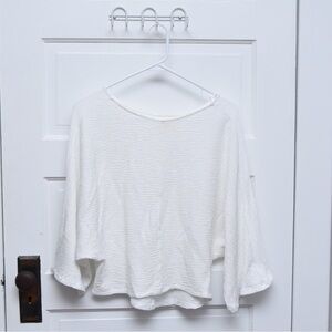 Maeve by Anthropologie Claire white gauze pullover top size XS